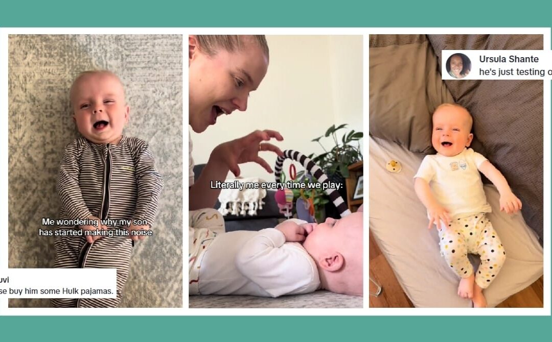Baby’s viral ‘monster growl’ teaches us how play builds language skills