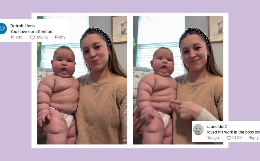 Meet the 33-pound baby who has the NFL’s attention