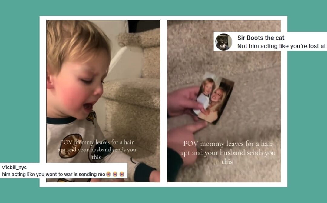 When mom leaves for a hair appointment: The viral TikTok breaking hearts and sparking laughter