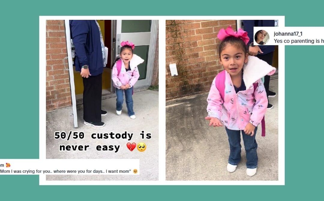 ‘This is equal custody’: Viral video captures heartbreaking co-parenting moment