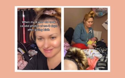 4-year-old’s raw photo of postpartum mom perfectly captures new motherhood
