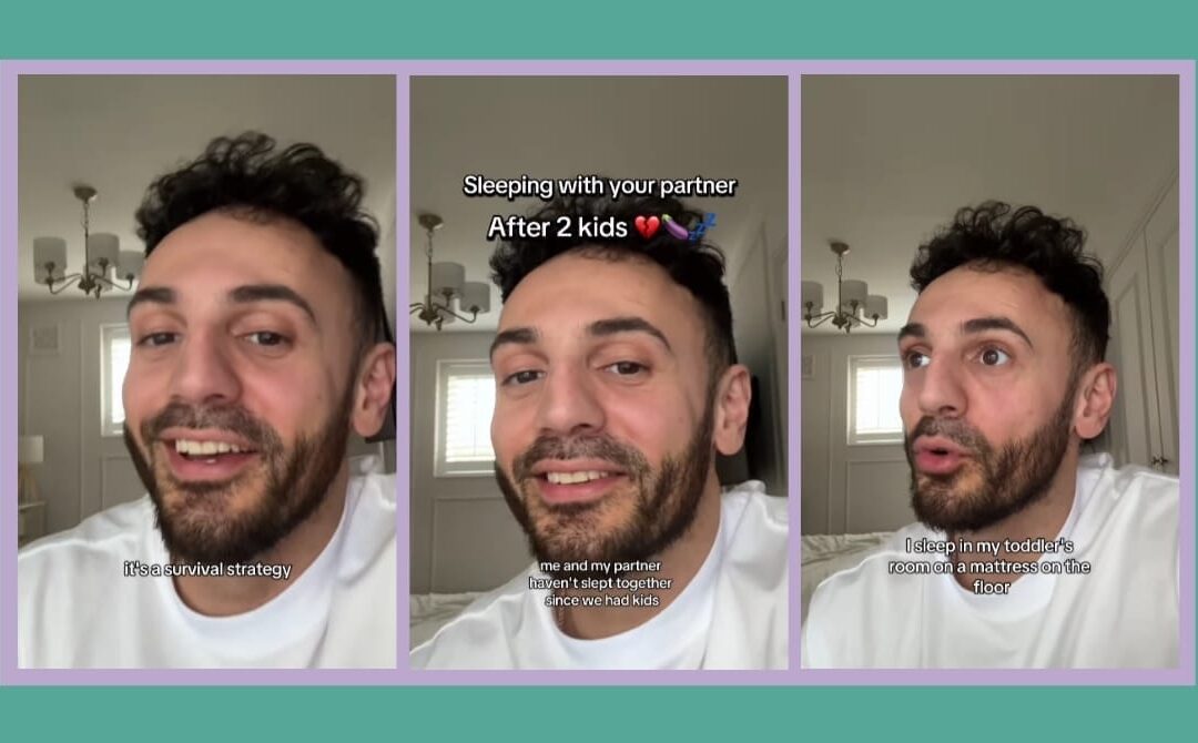 Dad of 2 young kids admits he and his wife sleep separately—the trend is growing 