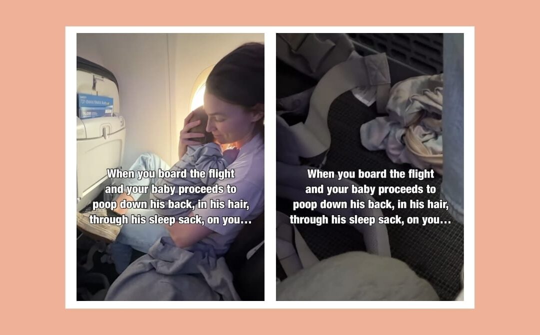 Mom glances at her baby mid-flight—then realizes her worst nightmare just came true