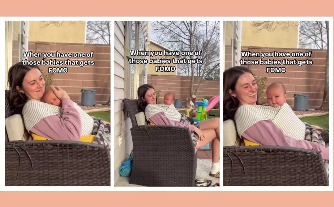 Mom tries to put her ‘FOMO baby’ to sleep—but his reaction is next level