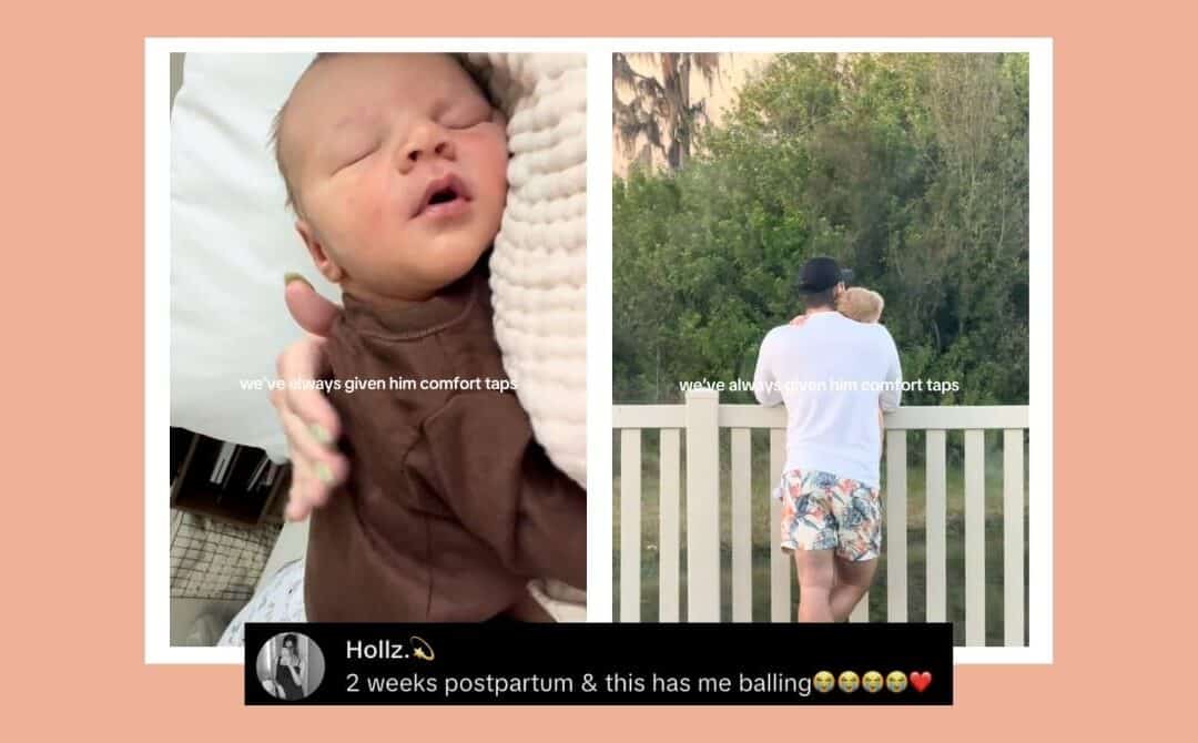 This baby’s comfort taps might be the most powerful thing you see today
