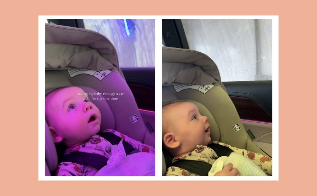This baby’s priceless reaction to his first car wash will leave you in awe