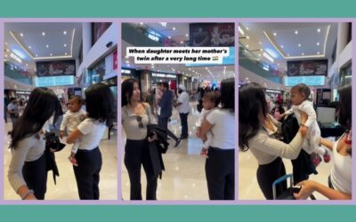 “Why are there two of you?!” Baby’s hilarious reaction to mom’s identical twin