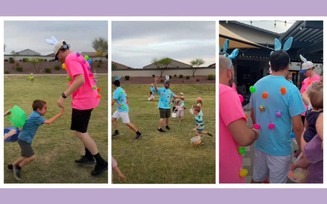 12 dads show up for an Easter egg hunt—then realize they’re the eggs