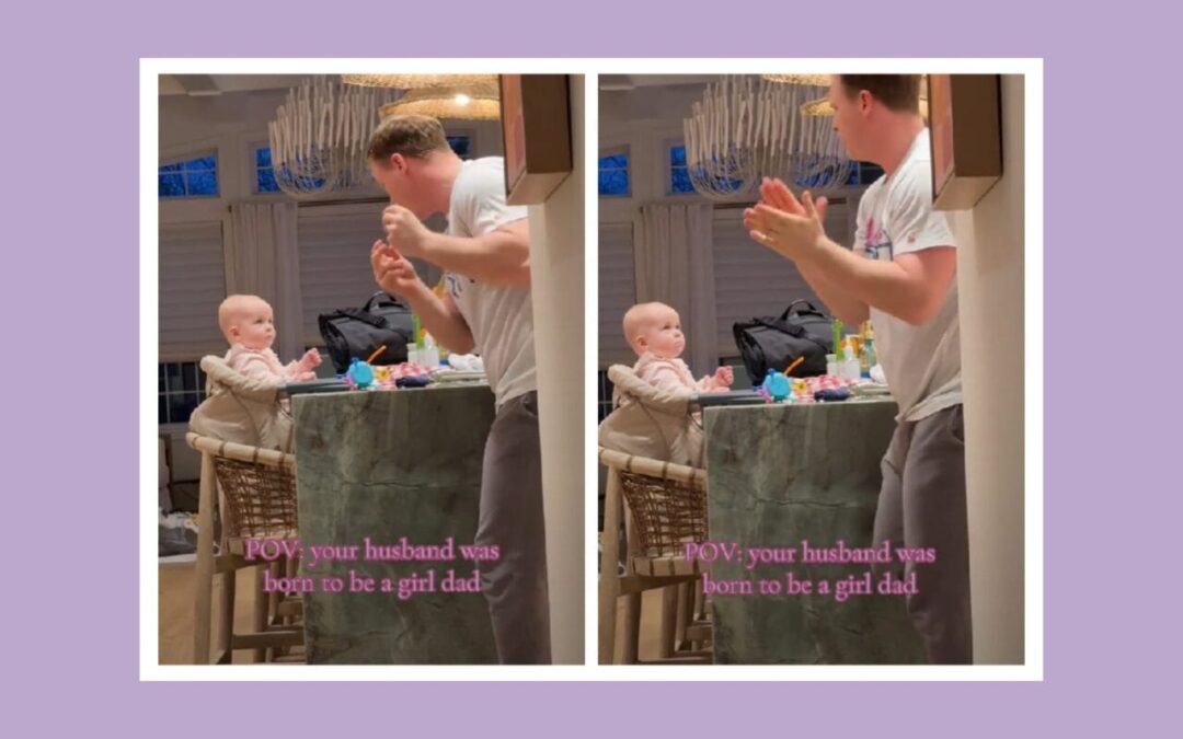 Girl dad sings his heart out to his baby daughter—and her awe-struck reaction says it all