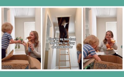 Mom unboxes her 30-year-old Toy Story toys—and her toddler’s joy is straight out of a Pixar movie
