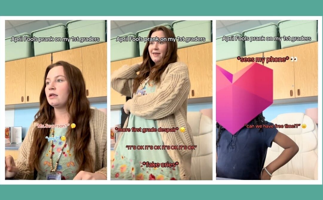 Teacher pranks her class for April Fools—but one student steals the show