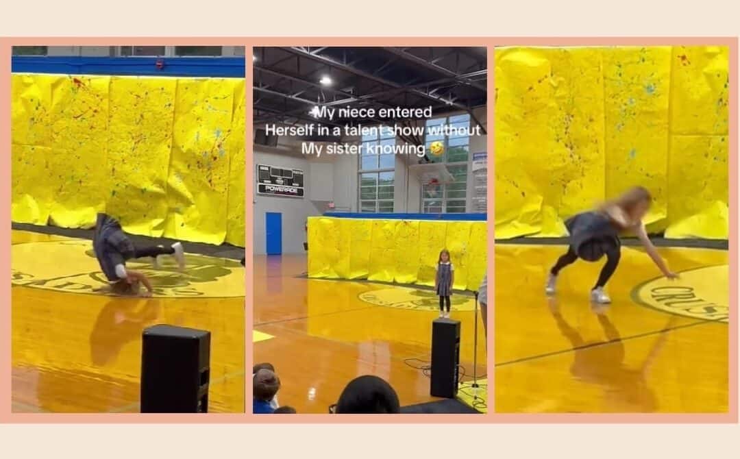 Little girl sneaks into talent show without telling her mom—and the crowd’s reaction says it all
