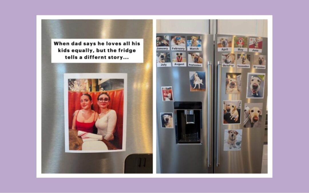 Single dad jokes he ‘loves all his kids equally,’ but his fridge tells another story