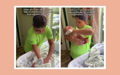The way this 9-year-old carries his baby brother? We weren’t ready
