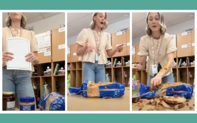 This teacher’s PB&J lesson started with jelly on her arm—what came next was unforgettable