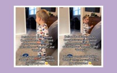 Toddler picks up mom’s nickname for dad… and won’t stop using it