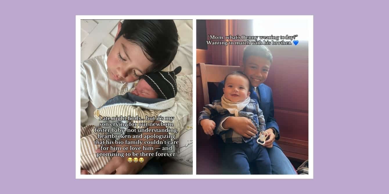 
                    This 9-year-old’s first words to his foster baby brother will stay with you                
