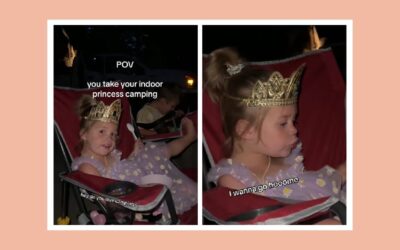 Indoor princesses unite—this little girl’s viral camping review has parents everywhere rolling