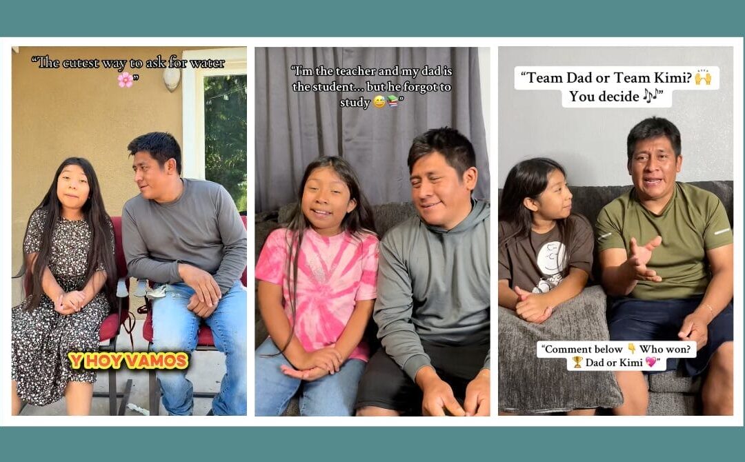 A 9-year-old’s English lessons for her dad are melting hearts everywhere