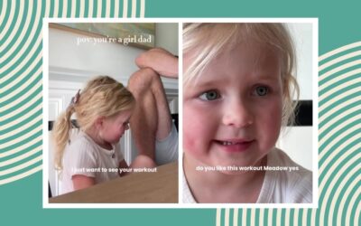 Girl dad asks why his toddler watches his workouts—her answer has parents in stitches