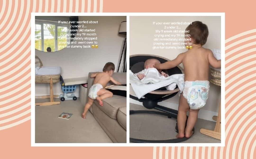 Mom braces for chaos—but her toddler’s response to the crying baby stuns her