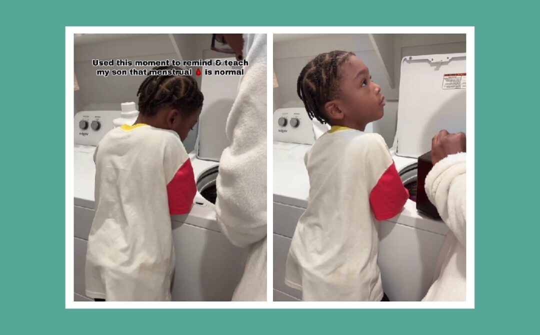 Mom teaches son about periods—and the internet’s calling it a parenting masterclass