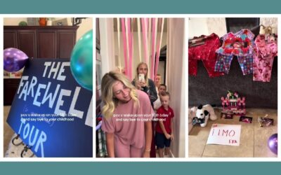 The 18th birthday morning becomes a childhood time capsule—made by a big sister