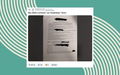 This school’s “un-fundraiser” is giving parents a reason to breathe easier